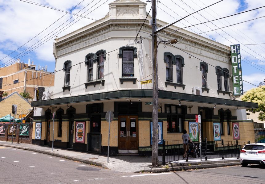 Courthouse Hotel biergarten, Australia Street Newtown